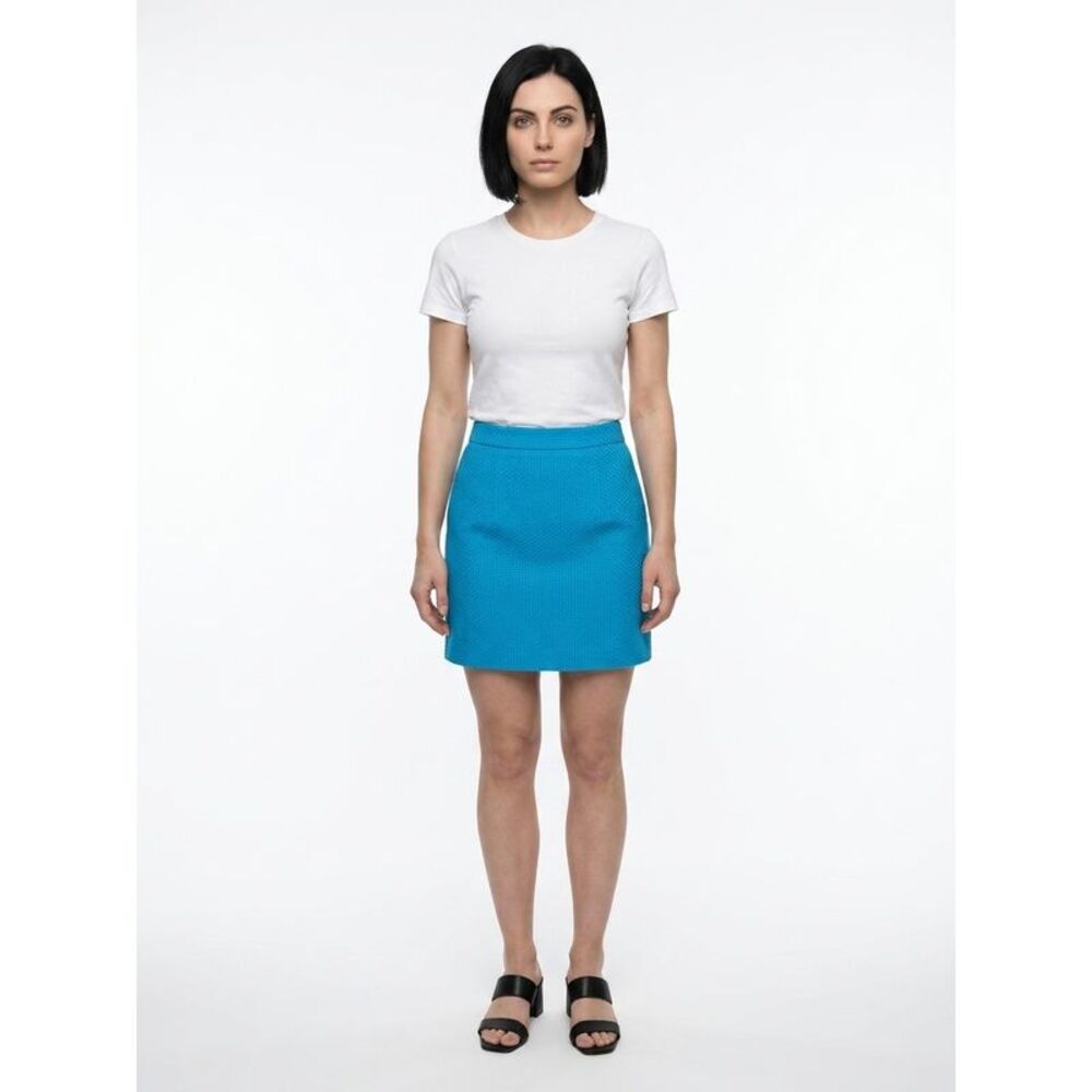 Dolce & Gabbana Blue Cotton Mini Women's Skirt